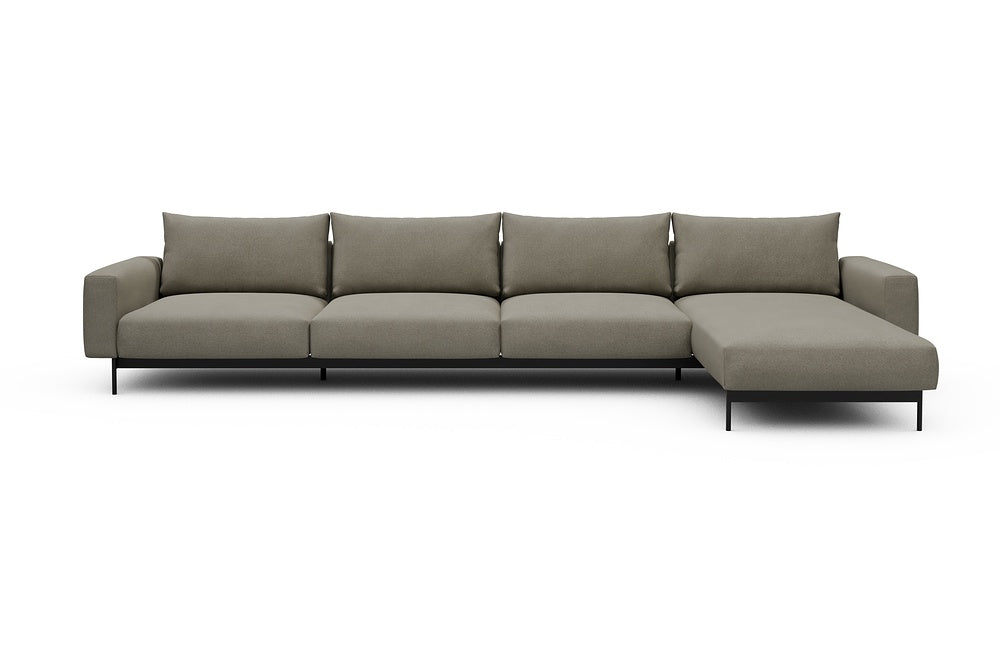 Arthon Modular Sofa - D3 - 395 x 185 cm - 3 Seater + Chaise - 765 Cura Oat
