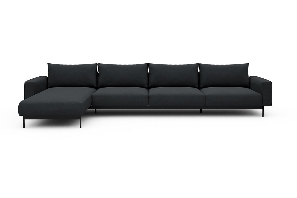 Arthon Modular Sofa - D3M - 395 x 185 cm - Chaise + 3 Seater - 766 Cura Anthracite
