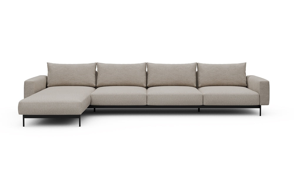 Arthon Modular Sofa - D3M - 395 x 185 cm - Chaise + 3 Seater - 816 Aivi Lace Beige