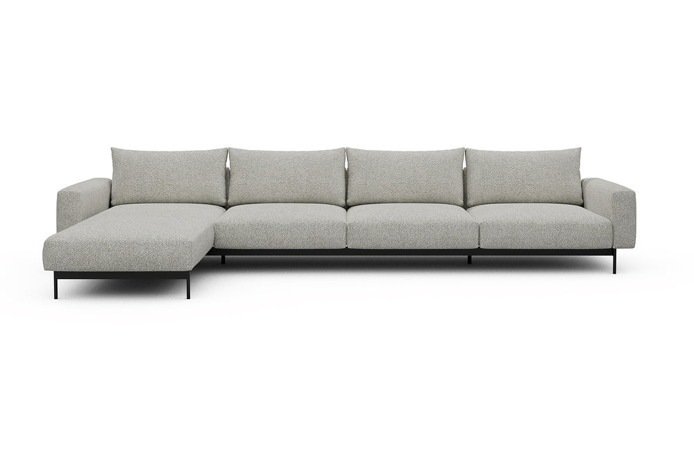 Arthon Modular Sofa - D3M - 395 x 185 cm - Chaise + 3 Seater - 867 Vanora Warm Sand