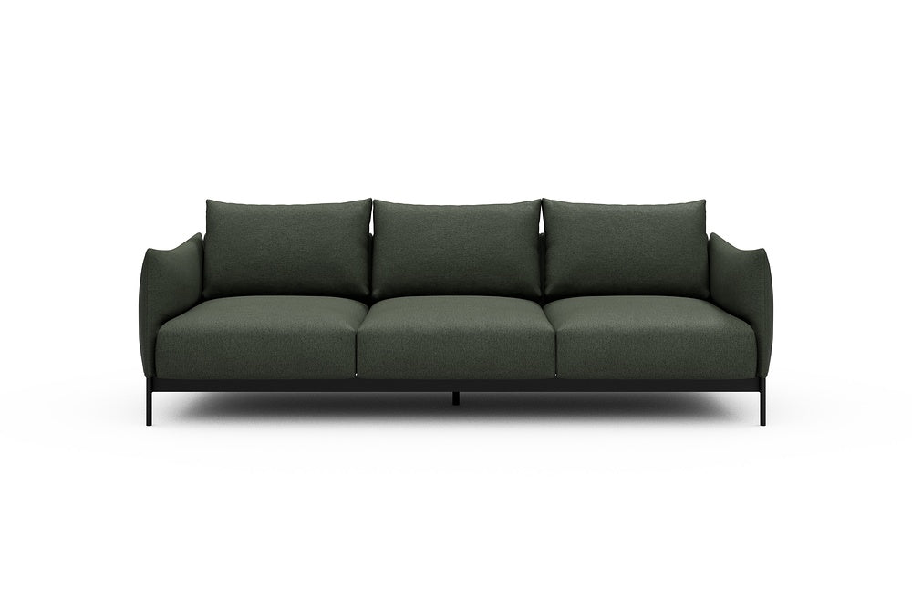 Kayto Modular Sofa - A3 - 250 x 100 cm - 3 Seater - 488 Denari Forest Green