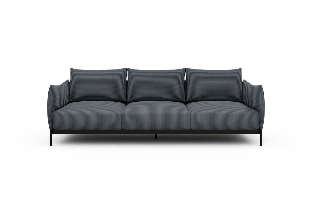 Kayto Modular Sofa - A3 - 250 x 100 cm - 3 Seater - 592 Corduroy Silvermist
