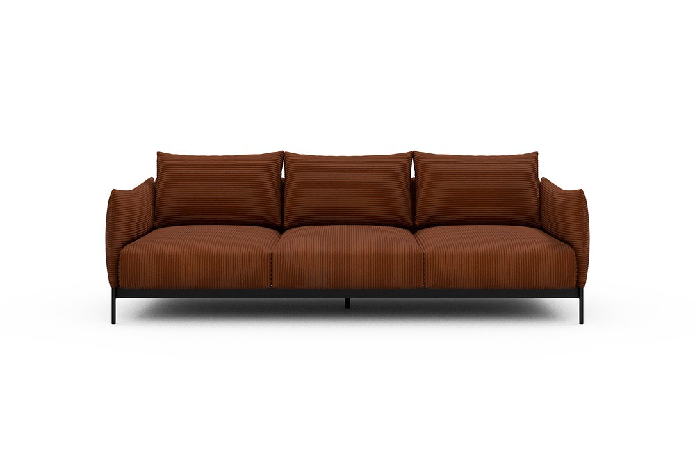 Kayto Modular Sofa - A3 - 250 x 100 cm - 3 Seater - 595 Corduroy Burnt-Orange
