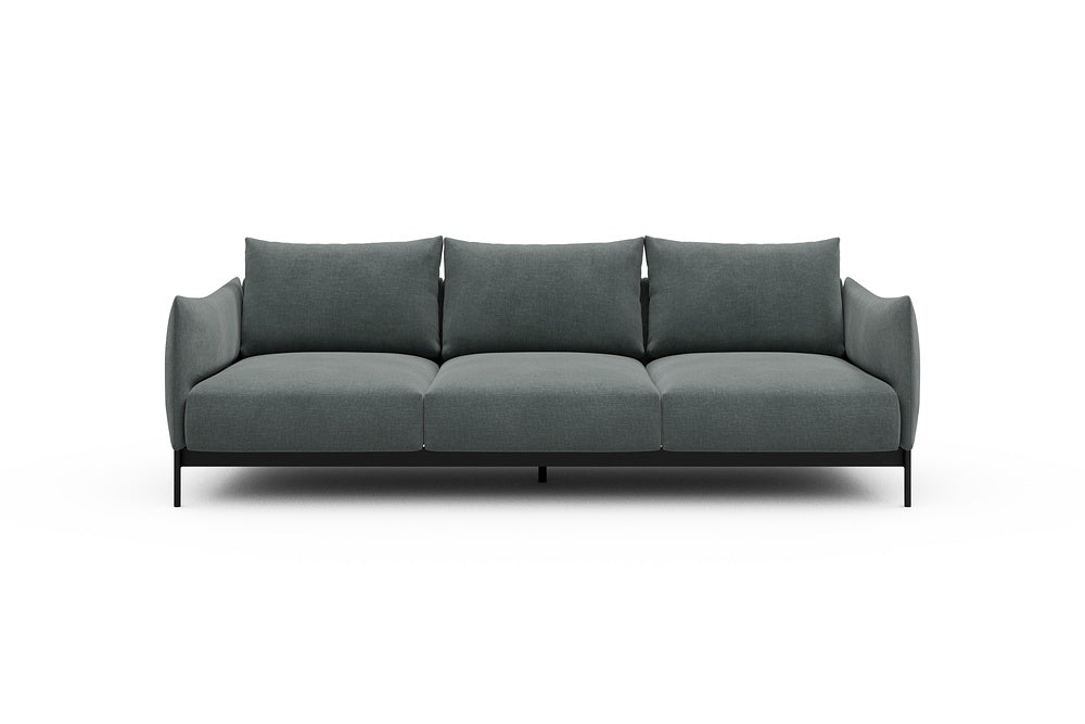 Kayto Modular Sofa - A3 - 250 x 100 cm - 3 Seater - 812 Smooth Smooth Silver Grey