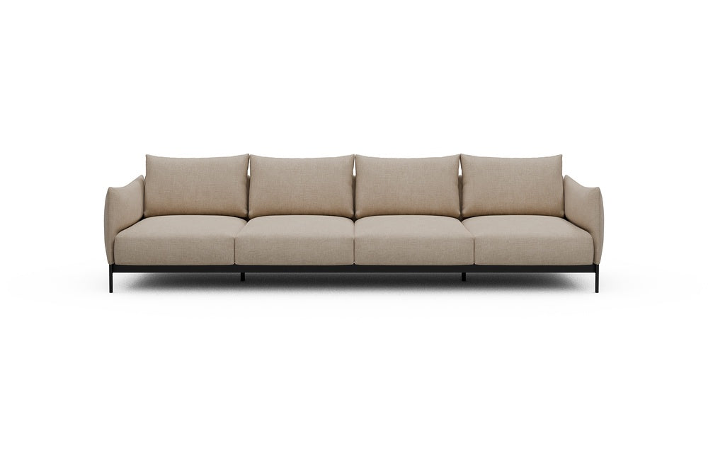 Kayto Modular Sofa - A4 - 325 x 100 cm - 4 Seater - 410 Esina Almond Beige