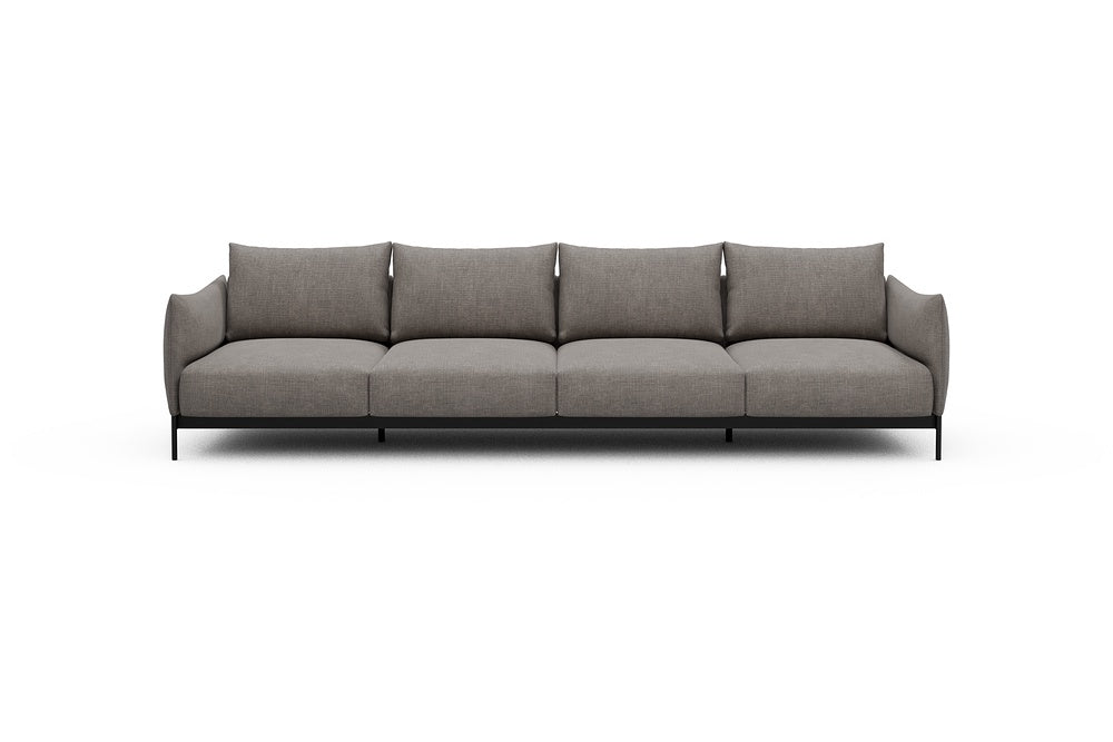 Kayto Modular Sofa - A4 - 325 x 100 cm - 4 Seater - 418 Esina Truffle