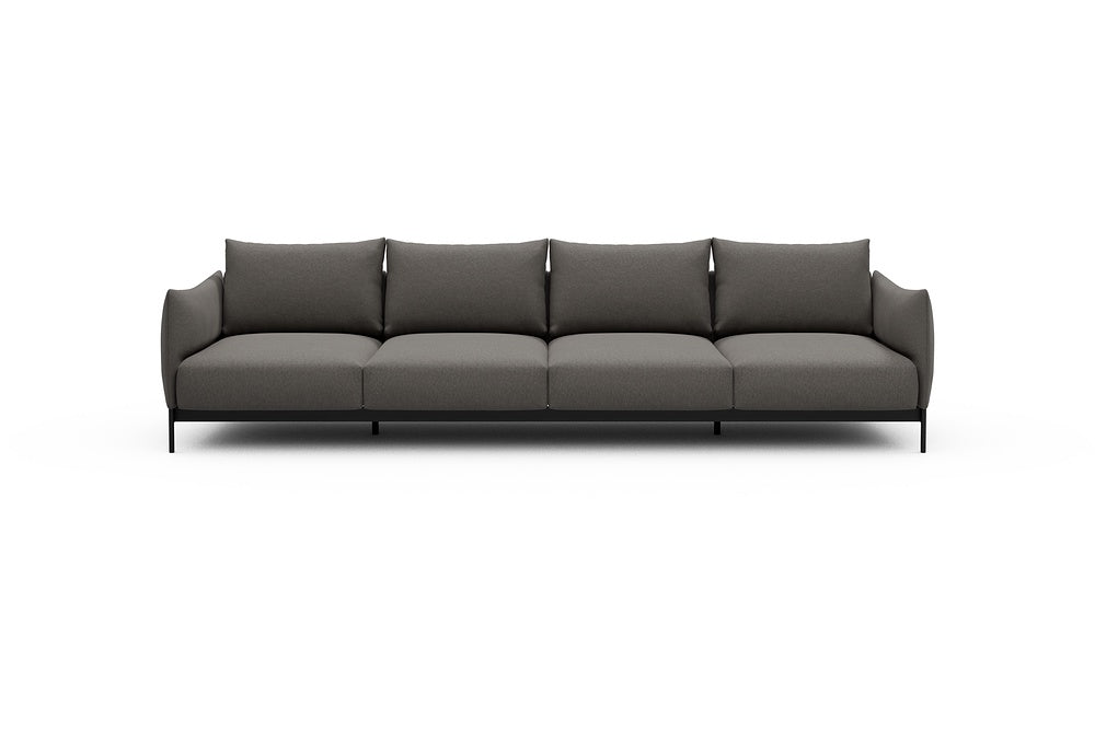 Kayto Modular Sofa - A4 - 325 x 100 cm - 4 Seater - 446 Satya Taupe Brown