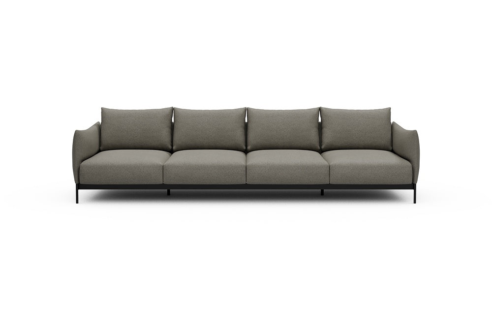 Kayto Modular Sofa - A4 - 325 x 100 cm - 4 Seater - 486 Denari Warm Grey