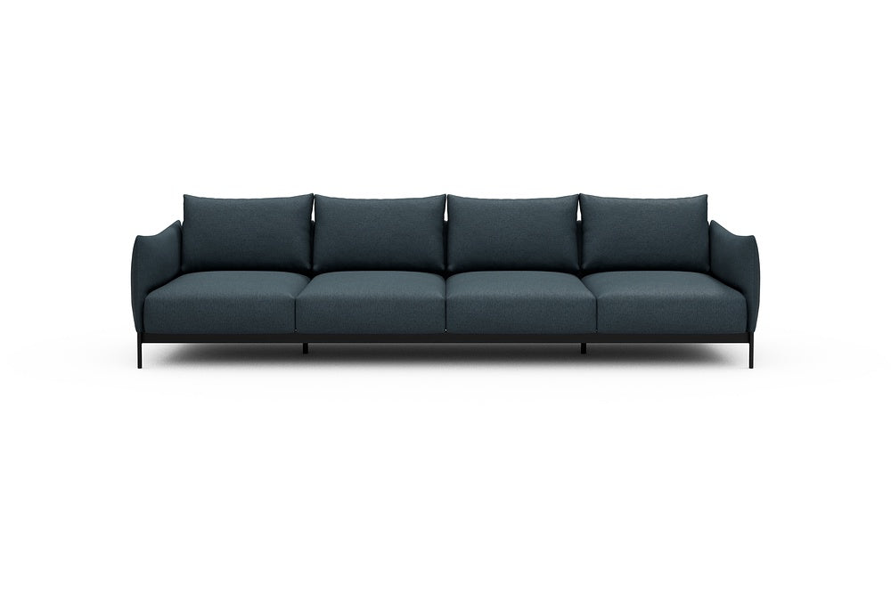 Kayto Modular Sofa - A4 - 325 x 100 cm - 4 Seater - 489 Denari Royal Blue