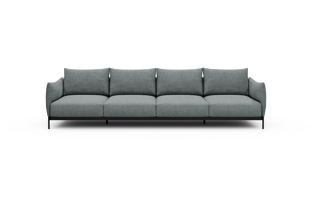 Kayto Modular Sofa - A4 - 325 x 100 cm - 4 Seater - 499 Casone Light mixed Green