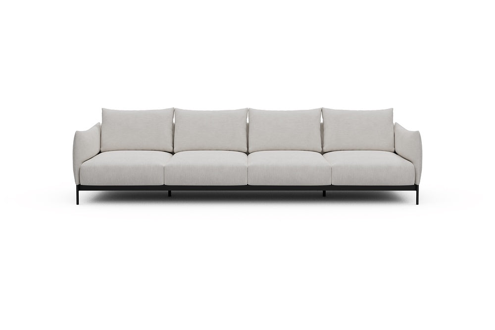 Kayto Modular Sofa - A4 - 325 x 100 cm - 4 Seater - 574 Vivus Dusty Off White