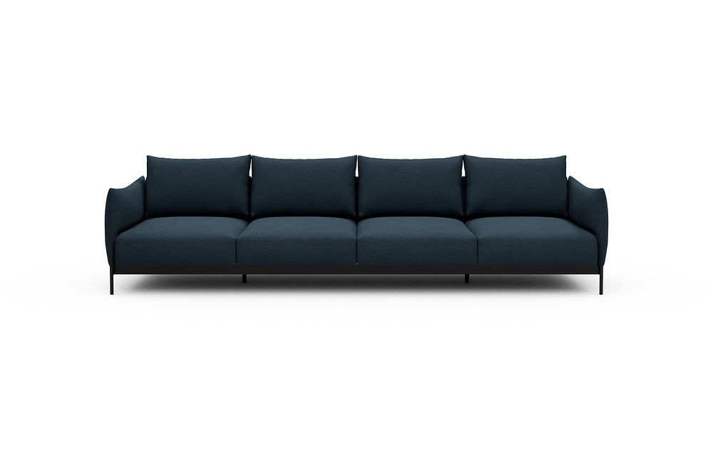 Kayto Modular Sofa - A4 - 325 x 100 cm - 4 Seater - 580 Argus Navy Blue