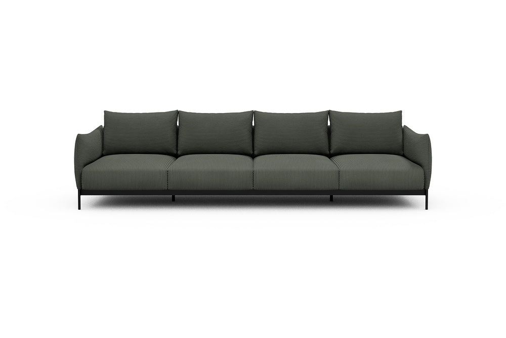Kayto Modular Sofa - A4 - 325 x 100 cm - 4 Seater - 598 Corduroy Sage
