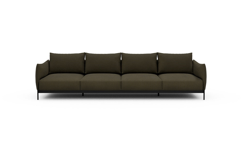 Kayto Modular Sofa - A4 - 325 x 100 cm - 4 Seater - 599 Corduroy Olive
