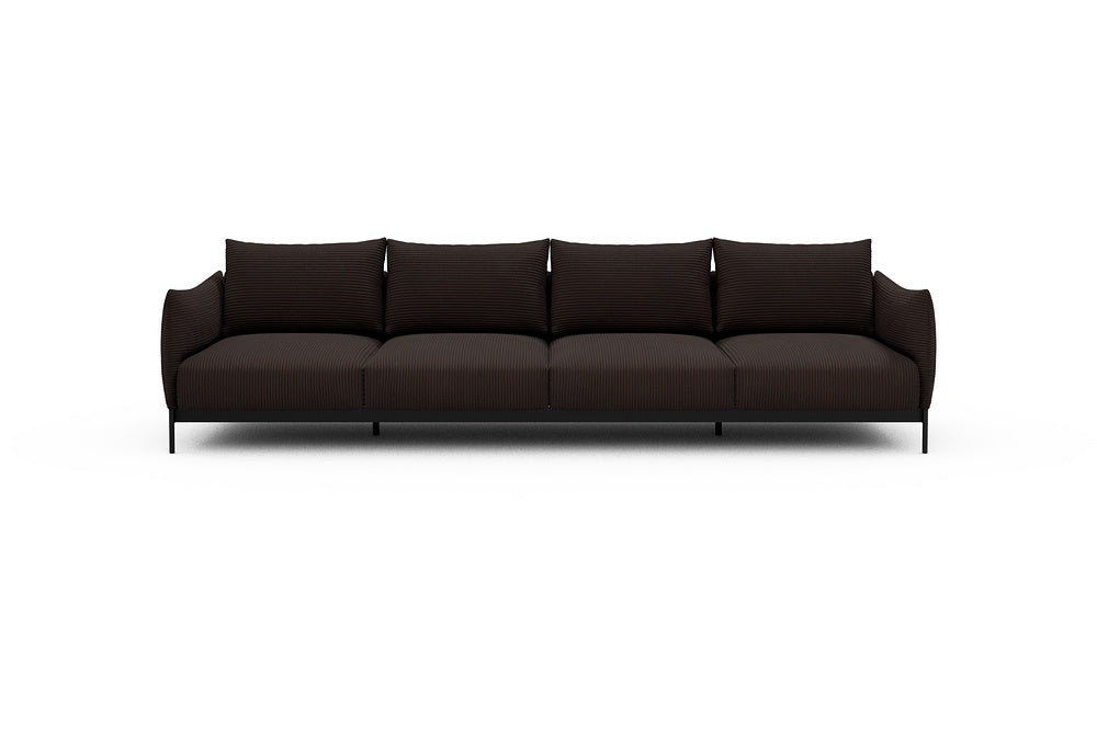Kayto Modular Sofa - A4 - 325 x 100 cm - 4 Seater - 600 Corduroy Cocoa