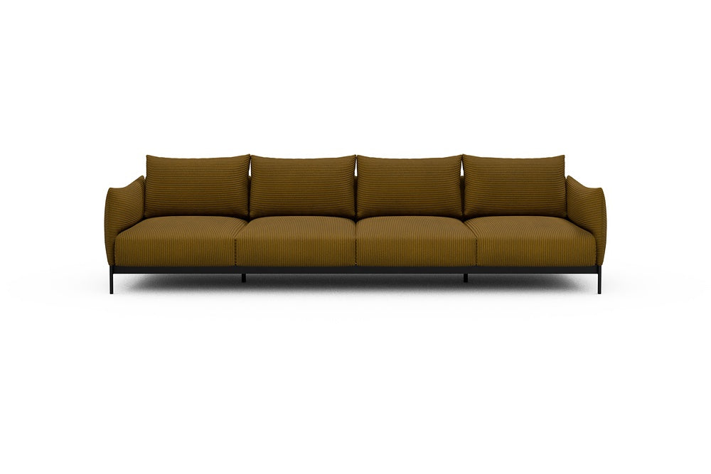 Kayto Modular Sofa - A4 - 325 x 100 cm - 4 Seater - 601 Corduroy Ochre