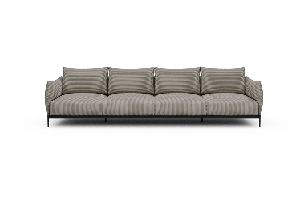 Kayto Modular Sofa - A4 - 325 x 100 cm - 4 Seater - 603 Corduroy Beige