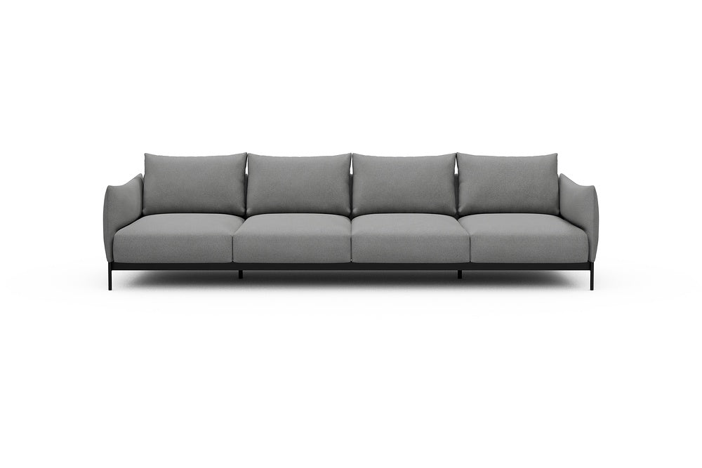 Kayto Modular Sofa - A4 - 325 x 100 cm - 4 Seater - 764 Cura Sand Grey