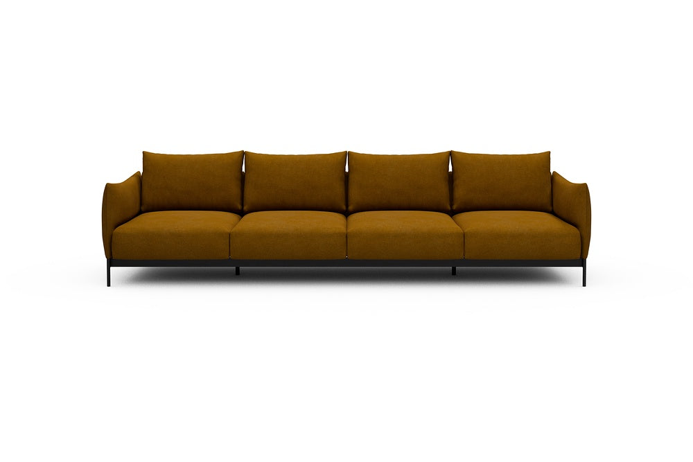 Kayto Modular Sofa - A4 - 325 x 100 cm - 4 Seater - 767 Cura Apricot