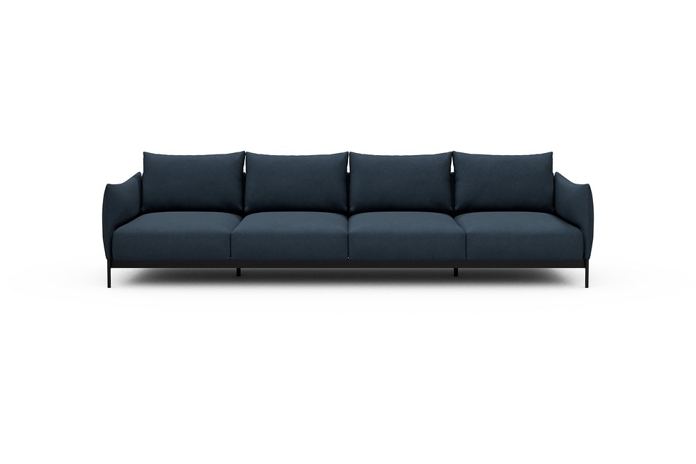 Kayto Modular Sofa - A4 - 325 x 100 cm - 4 Seater - 768 Cura Oxford Blue