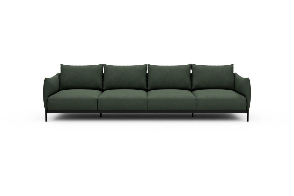 Kayto Modular Sofa - A4 - 325 x 100 cm - 4 Seater - 769 Cura Saga Green