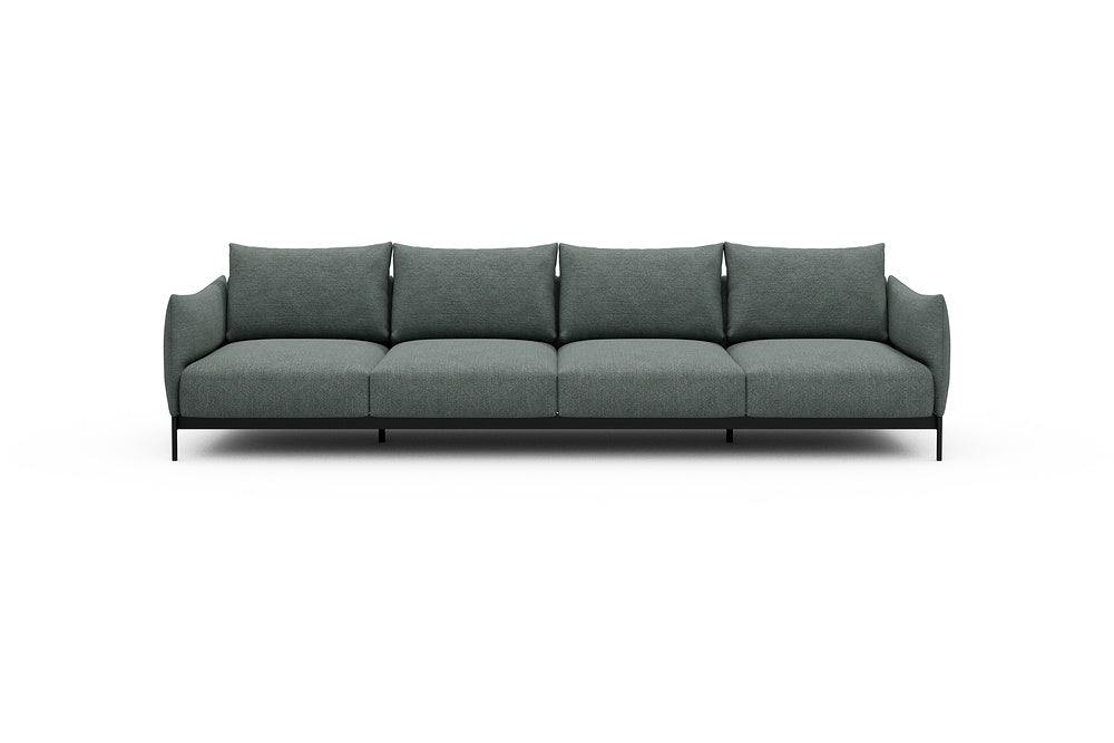 Kayto Modular Sofa - A4 - 325 x 100 cm - 4 Seater - 770 Carreno Cielo Blue