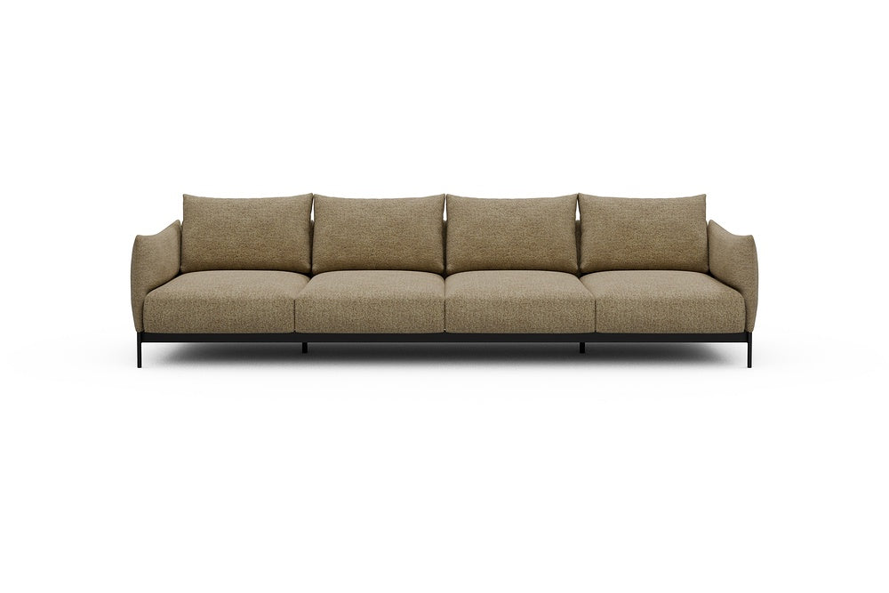 Kayto Modular Sofa - A4 - 325 x 100 cm - 4 Seater - 774 Carreno Sicilian Yellow