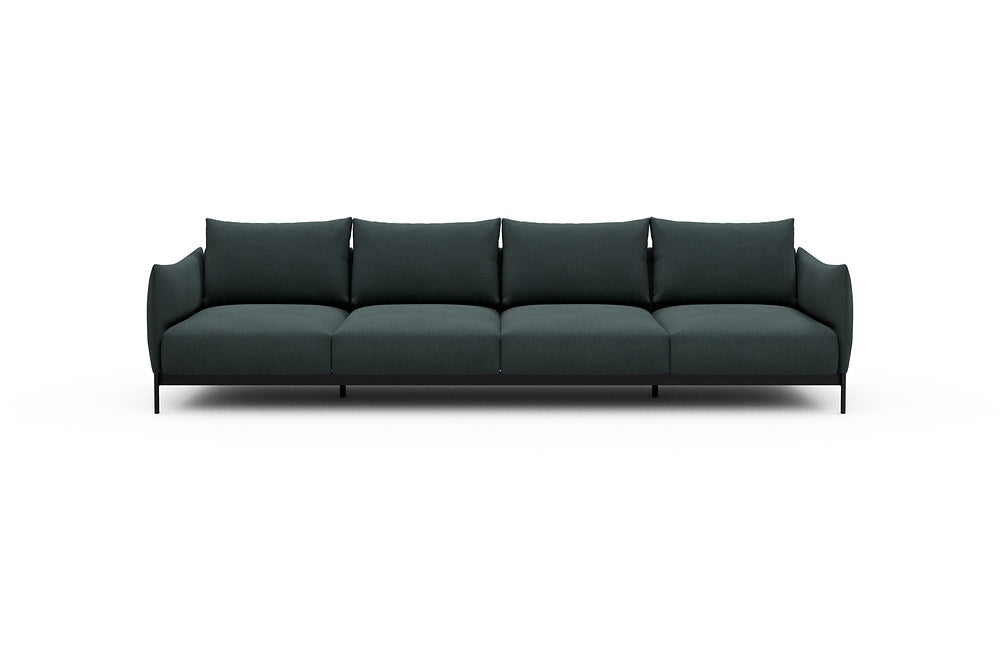 Kayto Modular Sofa - A4 - 325 x 100 cm - 4 Seater - 851 Mahoga Dark Blue