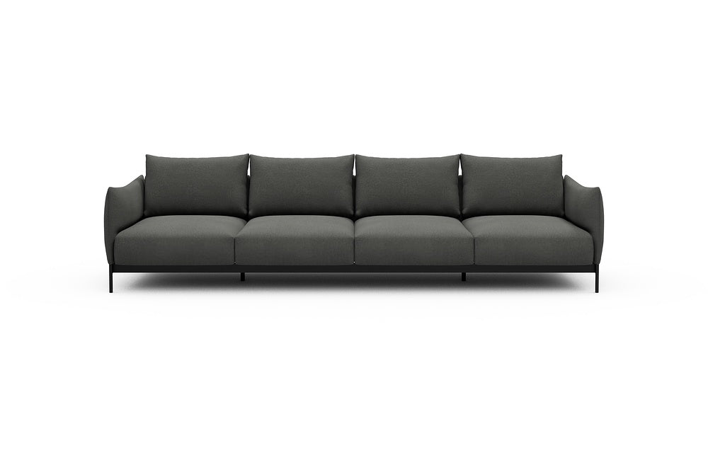 Kayto Modular Sofa - A4 - 325 x 100 cm - 4 Seater - 852 Mahoga Seal Grey