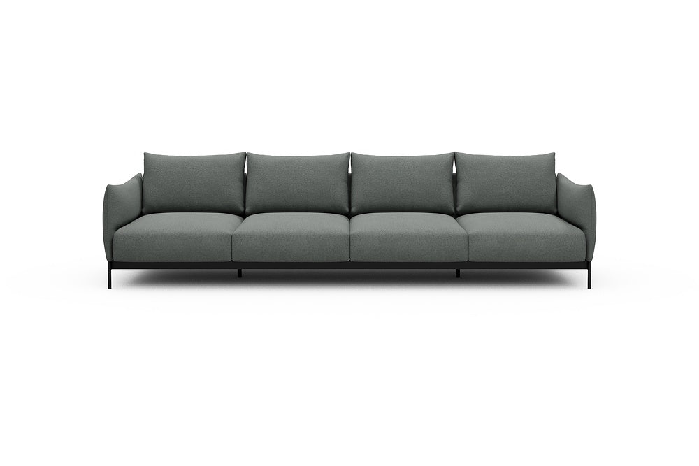 Kayto Modular Sofa - A4 - 325 x 100 cm - 4 Seater - 853 Mahoga Dove Grey