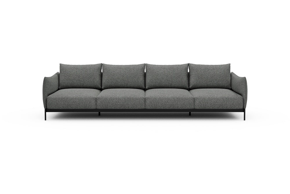 Kayto Modular Sofa - A4 - 325 x 100 cm - 4 Seater - 868 Vanora Warm Grey