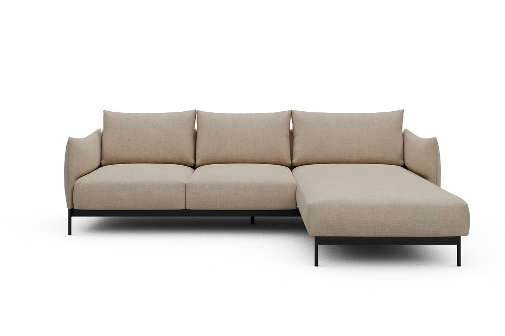 Kayto Modular Sofa - B2 - 265 x 185 cm - 2 Seater + Chaise - 410 Esina Almond Beige