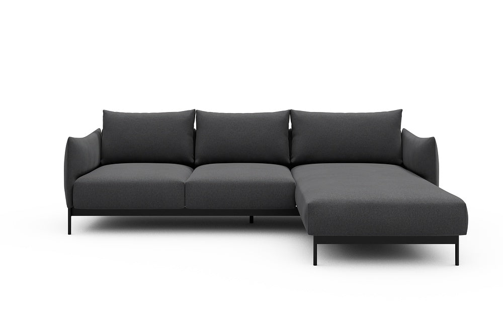 Kayto Modular Sofa - B2 - 265 x 185 cm - 2 Seater + Chaise - 441 Satya Warm Zinc