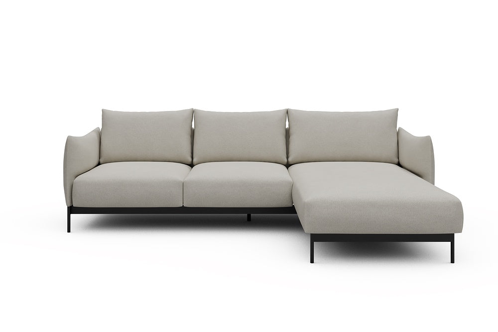 Kayto Modular Sofa - B2 - 265 x 185 cm - 2 Seater + Chaise - 487 Denari Clean Beige