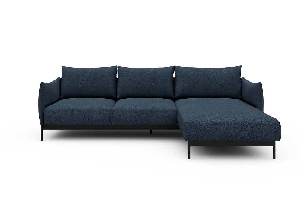 Kayto Modular Sofa - B2 - 265 x 185 cm - 2 Seater + Chaise - 537 Bouclé Blue