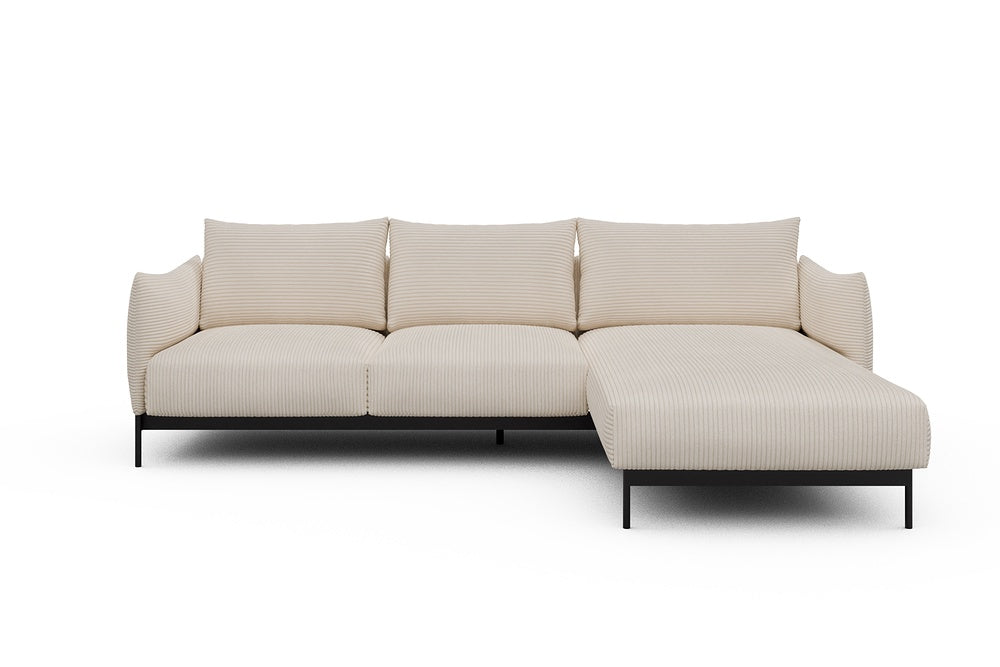 Kayto Modular Sofa - B2 - 265 x 185 cm - 2 Seater + Chaise - 594 Corduroy Ivory