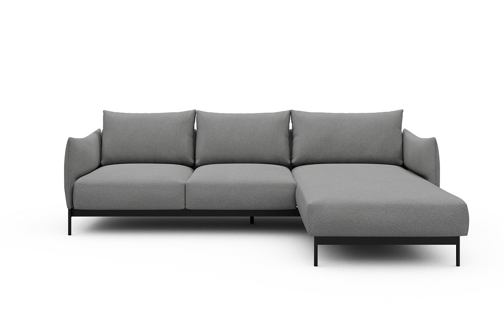 Kayto Modular Sofa - B2 - 265 x 185 cm - 2 Seater + Chaise - 764 Cura Sand Grey