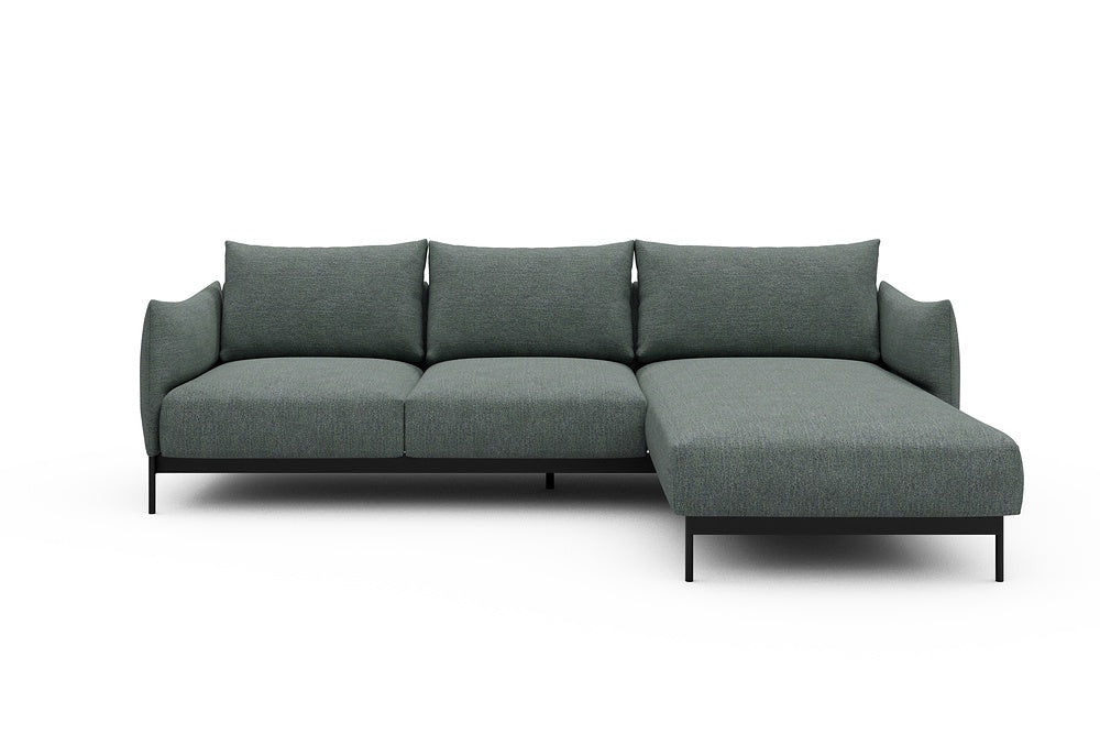 Kayto Modular Sofa - B2 - 265 x 185 cm - 2 Seater + Chaise - 770 Carreno Cielo Blue