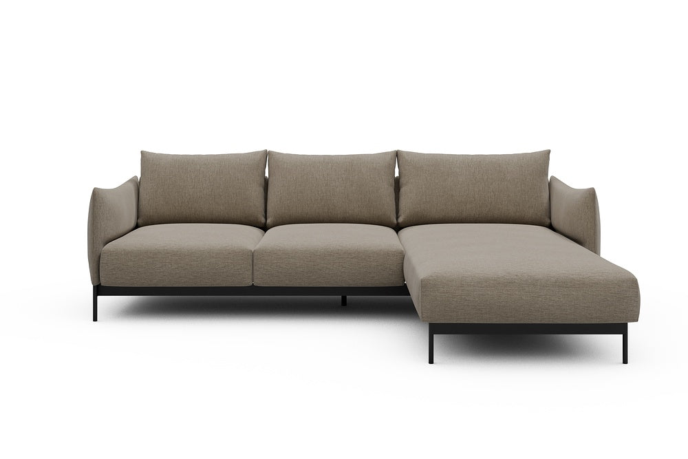Kayto Modular Sofa - B2 - 265 x 185 cm - 2 Seater + Chaise - 810 Smooth Smooth Beige