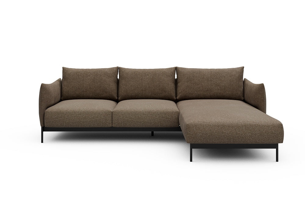 Kayto Modular Sofa - B2 - 265 x 185 cm - 2 Seater + Chaise - 817 Aivi Khaki Brown