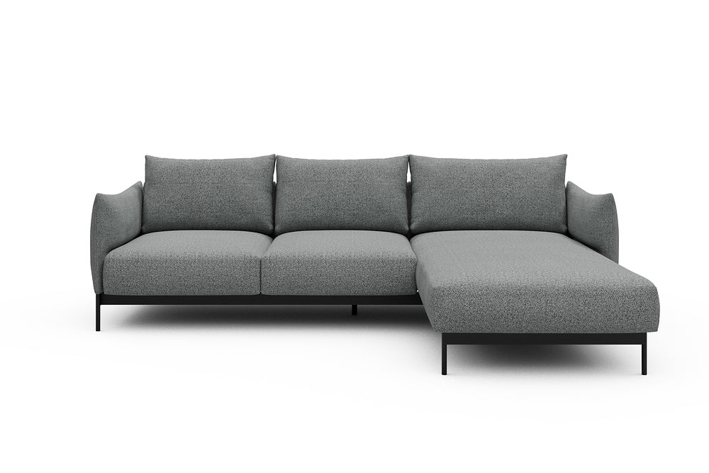 Kayto Modular Sofa - B2 - 265 x 185 cm - 2 Seater + Chaise - 819 Aivi Gravel Grey