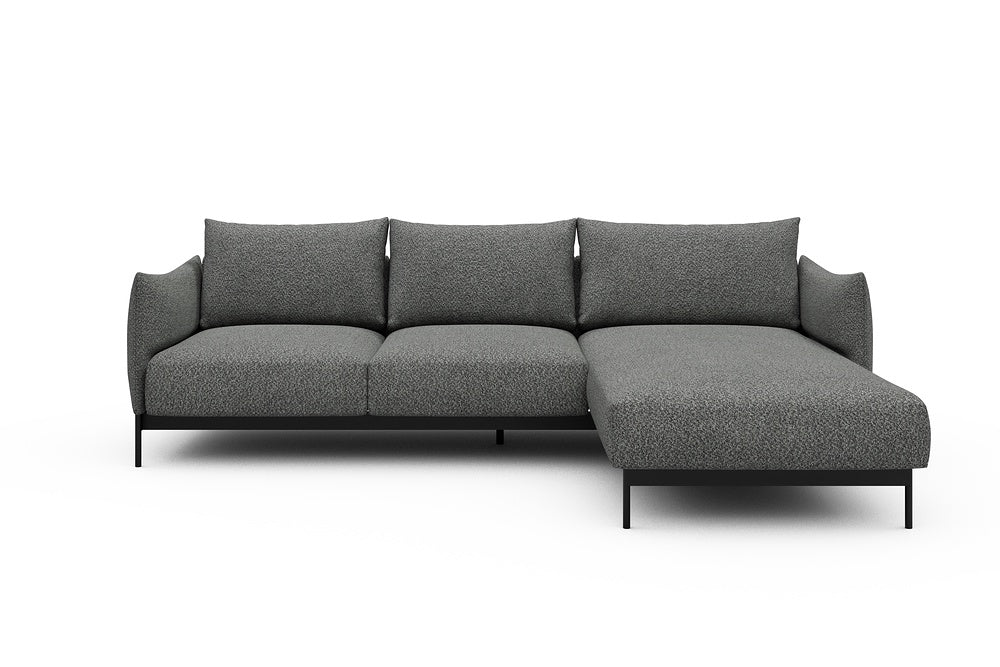 Kayto Modular Sofa - B2 - 265 x 185 cm - 2 Seater + Chaise - 868 Vanora Warm Grey