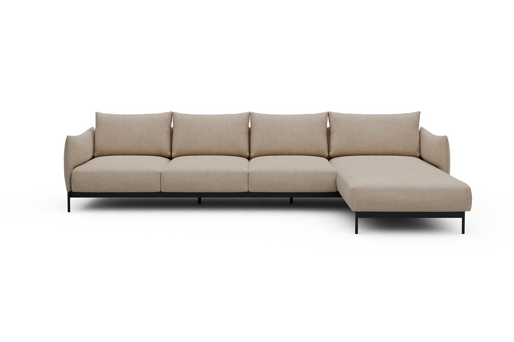 Kayto Modular Sofa - B3 - 340 x 185 cm - 3 Seater + Chaise - 410 Esina Almond Beige