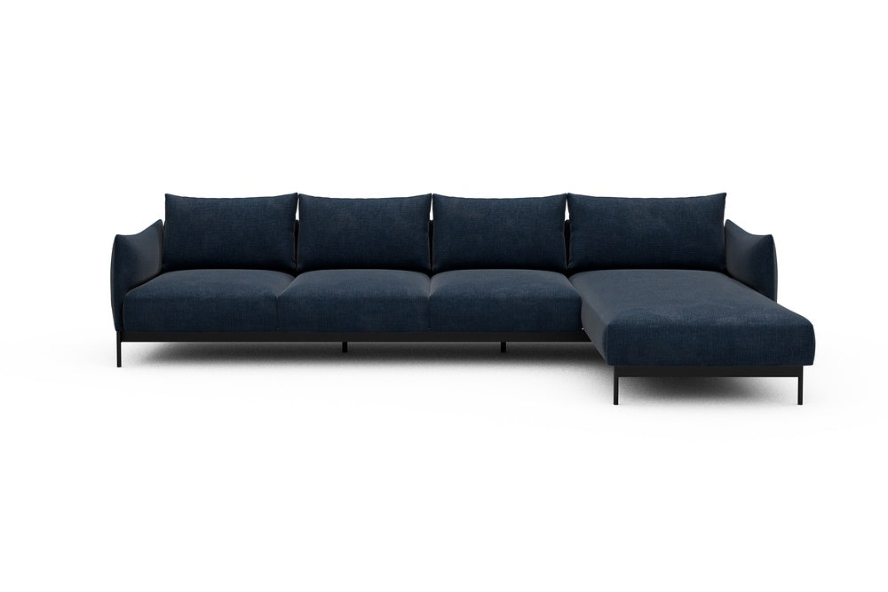 Kayto Modular Sofa - B3 - 340 x 185 cm - 3 Seater + Chaise - 414 Esina Indigo Blue