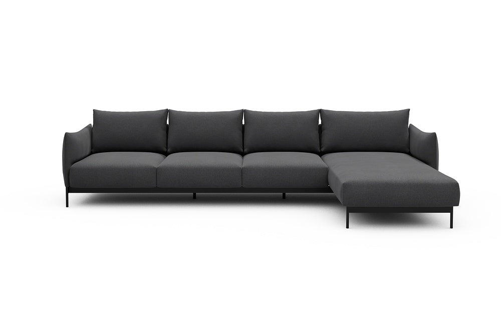 Kayto Modular Sofa - B3 - 340 x 185 cm - 3 Seater + Chaise - 441 Satya Warm Zinc