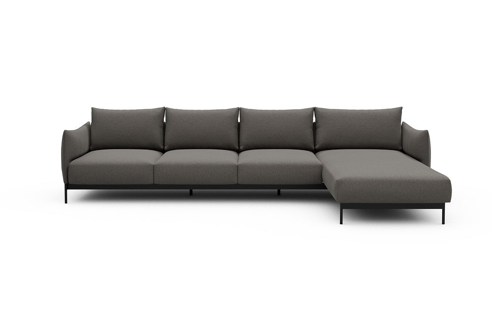 Kayto Modular Sofa - B3 - 340 x 185 cm - 3 Seater + Chaise - 446 Satya Taupe Brown