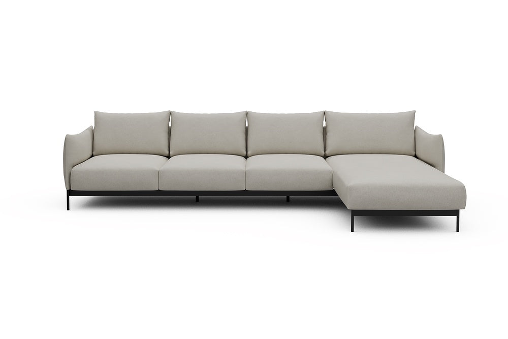 Kayto Modular Sofa - B3 - 340 x 185 cm - 3 Seater + Chaise - 487 Denari Clean Beige