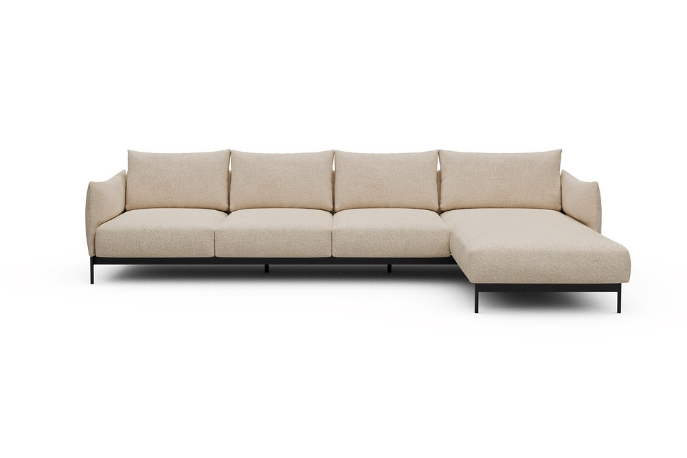 Kayto Modular Sofa - B3 - 340 x 185 cm - 3 Seater + Chaise - 496 Casone Natural Beigie