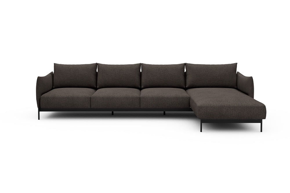 Kayto Modular Sofa - B3 - 340 x 185 cm - 3 Seater + Chaise - 530 Bouclé Taupe