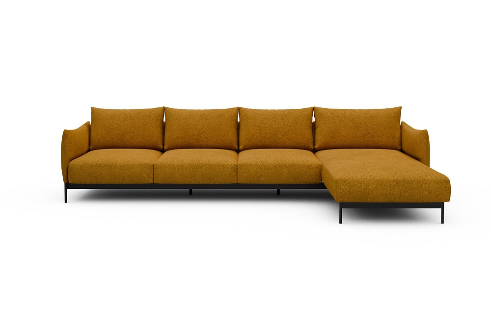 Kayto Modular Sofa - B3 - 340 x 185 cm - 3 Seater + Chaise - 536 Bouclé Ochre